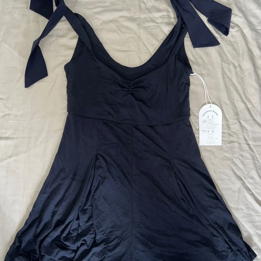 Blogilates - Women’s Sweatheart Romper Jet Black Size small - Picture 5 of 8